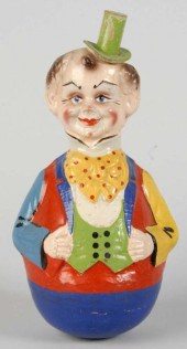 Paper Mache Clown Roly Poly. <