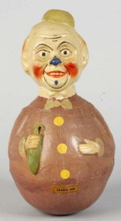 Paper Mache Clown Roly Poly. <