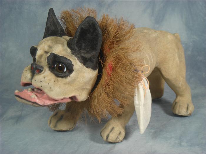 Paper mache French Bulldog nodder