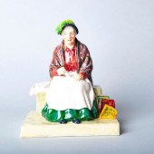 PAPER SELLER FIGURINEOlder wom