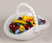 PAPERWEIGHT ART GLASS LATTICIN
