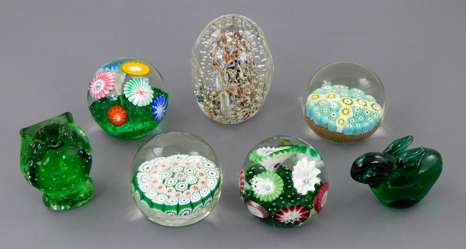 PAPERWEIGHTS: SEVEN DECORATIVE