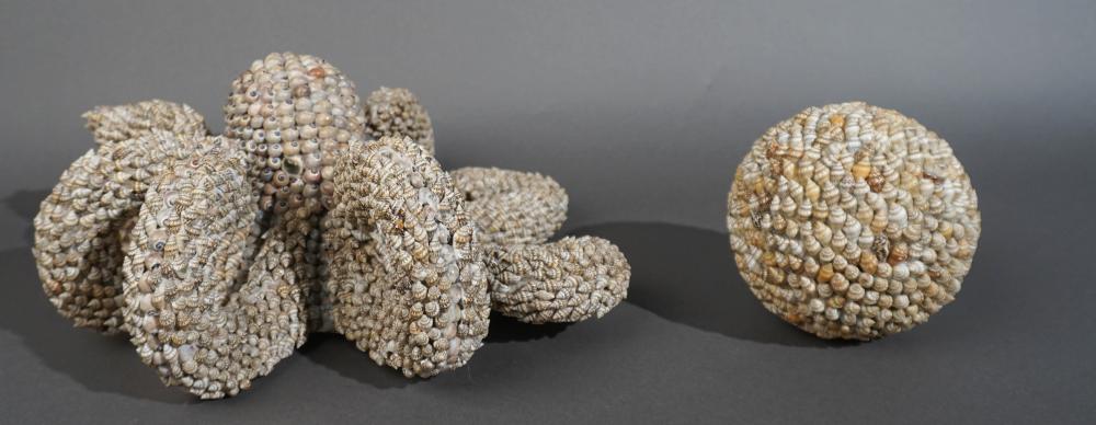 PAPIER MACHE AND SEASHELL OCTOPUS