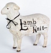 PAPIER-MâCHé LAMB KNIT ADVERTI