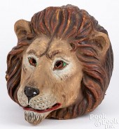 PAPIER-MâCHé LION PARADE MASKP