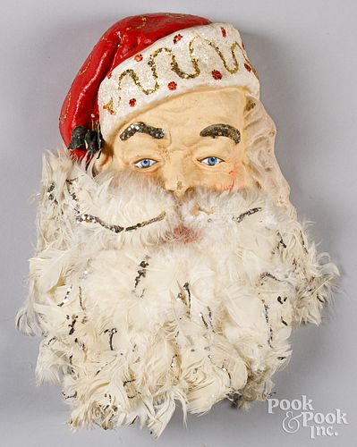 PAPIER MâCHé SANTA FACE/MASK WITH