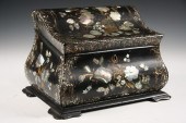 PAPIER MACHE TEA CADDY - Circa