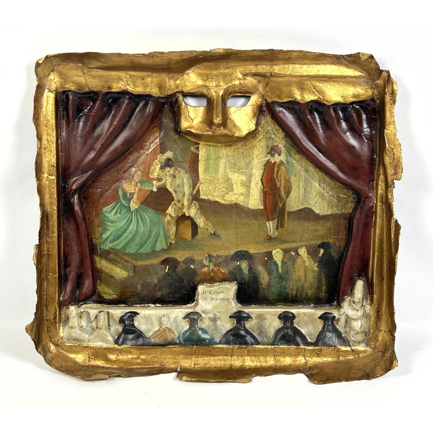 Papier Mache Theater Painting