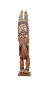 PAPUA POLYCHROME STANDING MAN