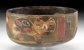 PARACAS INCISED POLYCHROME BOW