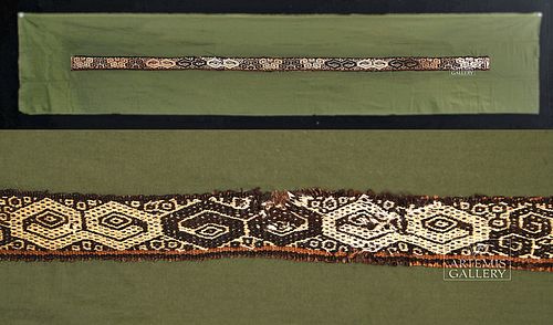 PARACAS TEXTILE POLYCHROME SASH EYE
