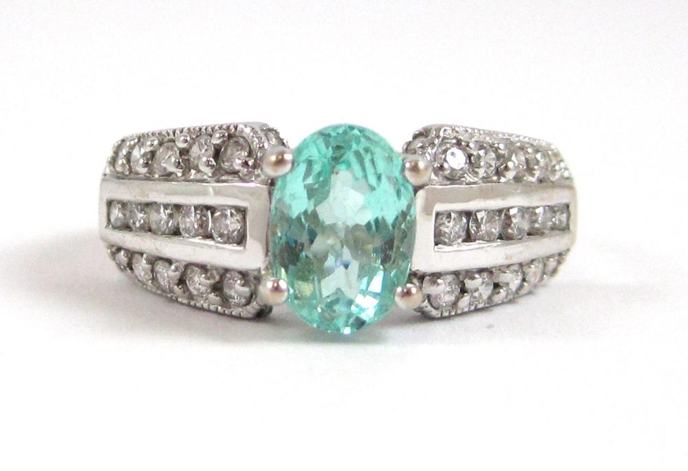 PARAIBA TOURMALINE AND EIGHTEEN