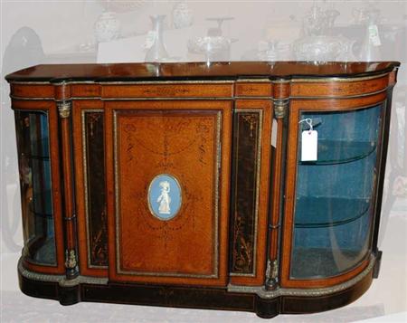 Parcel Ebonized Burl-Wood Glazed