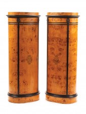 PARCEL EBONIZED BURLWOOD PEDES
