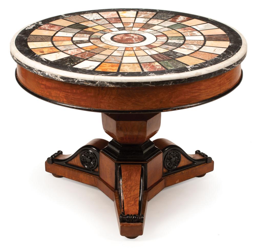 PARCEL EBONIZED MAHOGANY CENTER