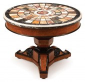 PARCEL EBONIZED MAHOGANY CENTE