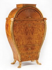 PARCEL GILT AND BURL WOOD SéCR