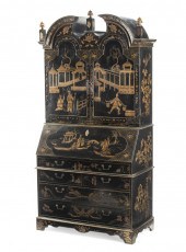 PARCEL GILT BLACK LACQUER SECR