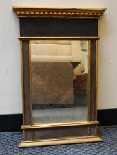 PARCEL GILT BLACK PAINTED FRAM