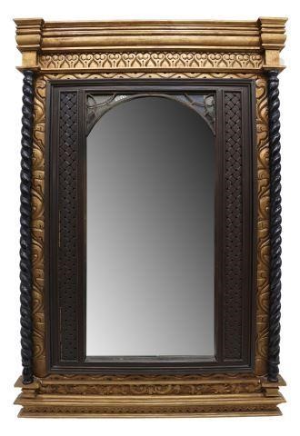 PARCEL GILT CARVED WALL MIRROR, 78"