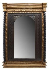 PARCEL GILT CARVED WALL MIRROR