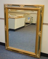 PARCEL GILT DECORATED BEVEL ED