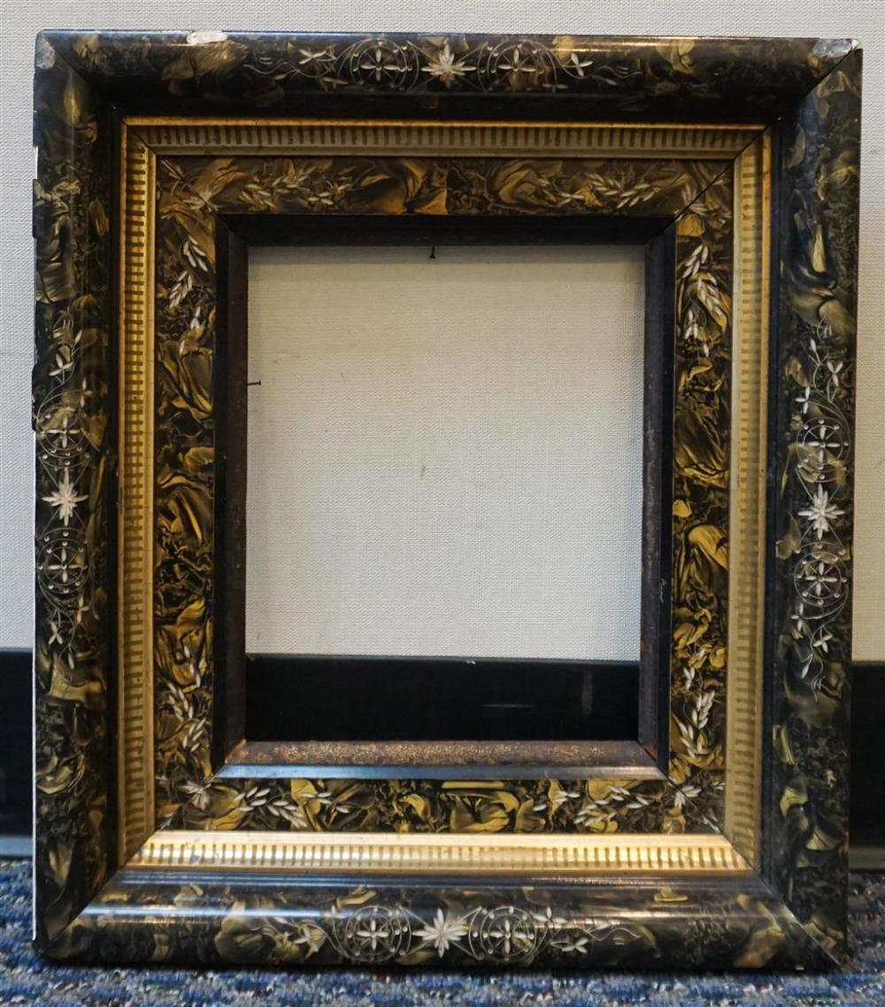 PARCEL GILT EBONIZED AND CARVED