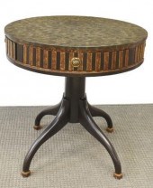PARCEL GILT EBONIZED WOOD CENT