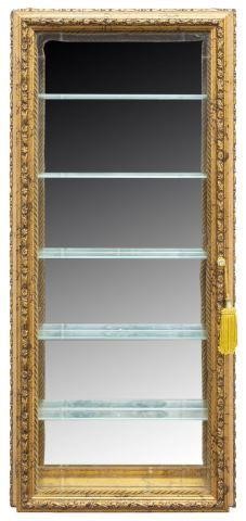 PARCEL GILT HANGING WALL VITRINE