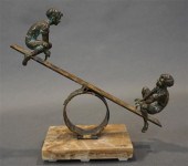 PARCEL GILT PATINATED METAL SC