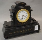 PARCEL GILT SLATE MANTLE CLOCK