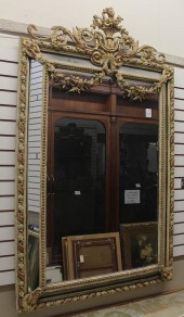 PARCEL-GILT WOOD AND GESSO WAL