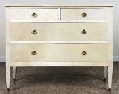 PARCHMENT COVERED DRESSER MANN
