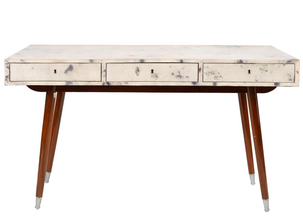 PARCHMENT-VENEERED DESKunsigned;
