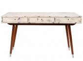 PARCHMENT-VENEERED DESKunsigne