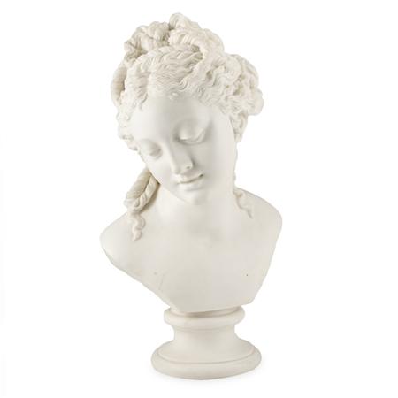 Parian Bisque Porcelain Bust of a