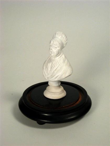 Parian bust of Quaker lady   