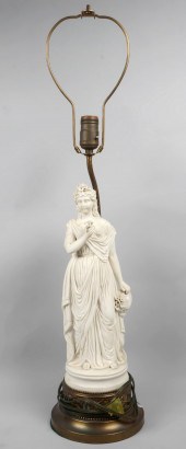 PARIAN CERAMIC FIGURE OF A WOM
