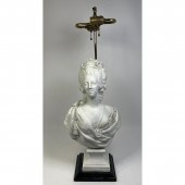 Parian Figural Female Bust Tab