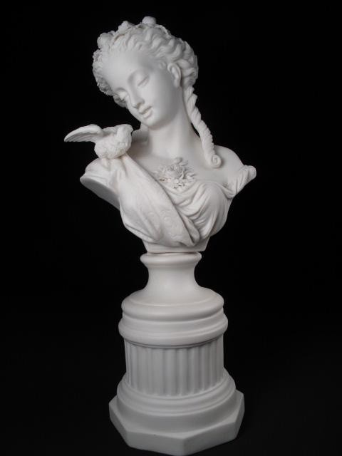 Parian porcelain figure of a girl