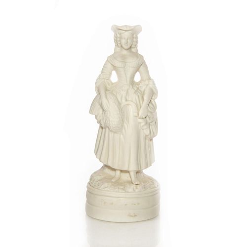 PARIAN PORCELAIN WOMAN IN LACE