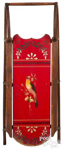 PARIS MFG. CO. PAINTED SLED,