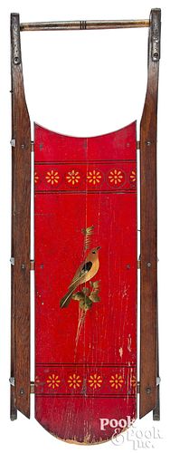 PARIS MFG. CO. PAINTED SLED, WITH
