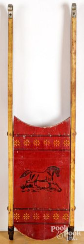 PARIS MFG. CO. PAINTED SLED<br