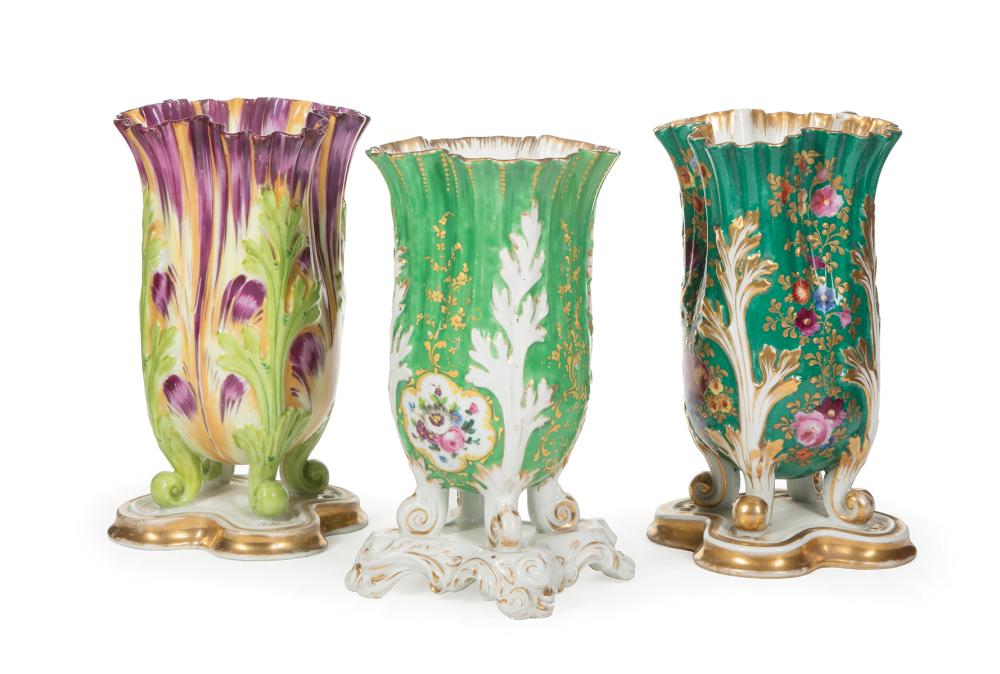 PARIS POLYCHROME AND GILT PORCELAIN