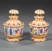 PARIS POLYCHROME AND GILT PORC