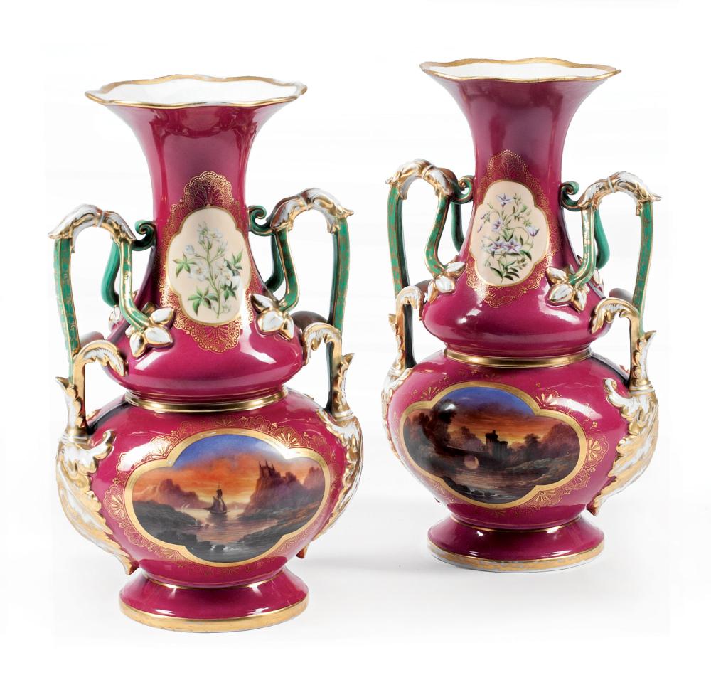 PARIS POLYCHROME AND GILT PORCELAIN