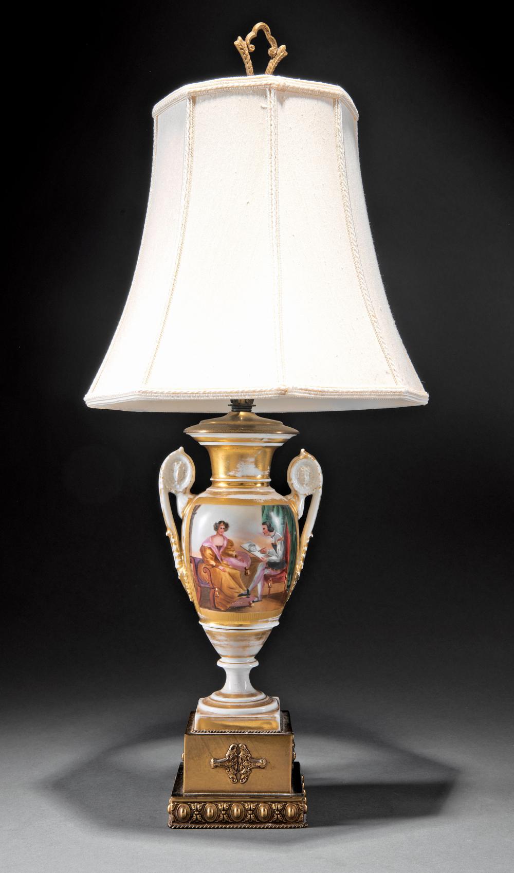 PARIS POLYCHROME AND GILT PORCELAIN