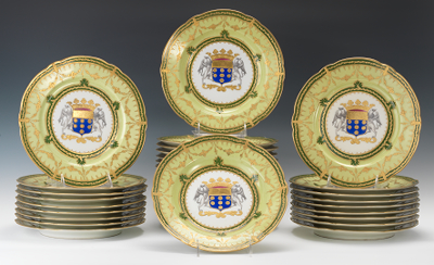 Paris Porcelain Armorial Partial