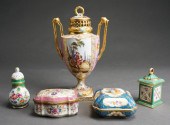 PARIS PORCELAIN DESK CANISTER,